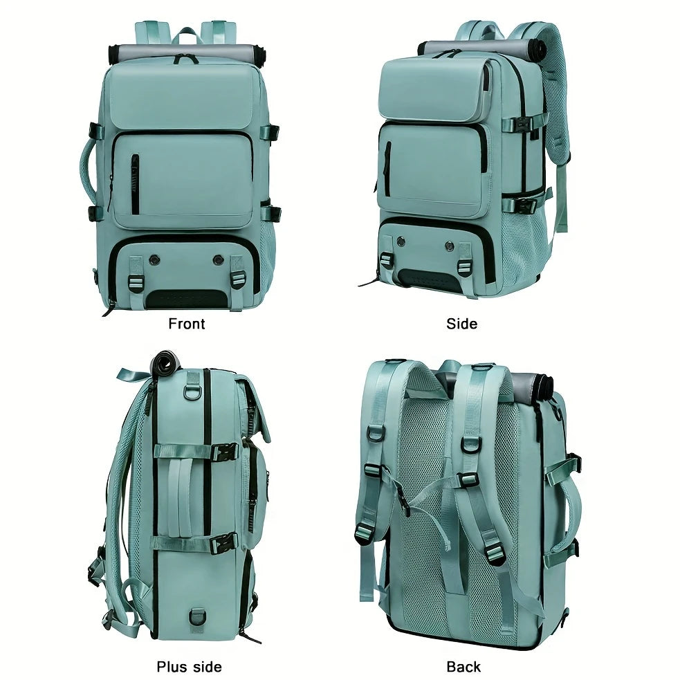 GearTrek™ All-Terrain Travel Backpack | 3-in-1 Expandable Laptop, Hiking & Shoe Storage Bag