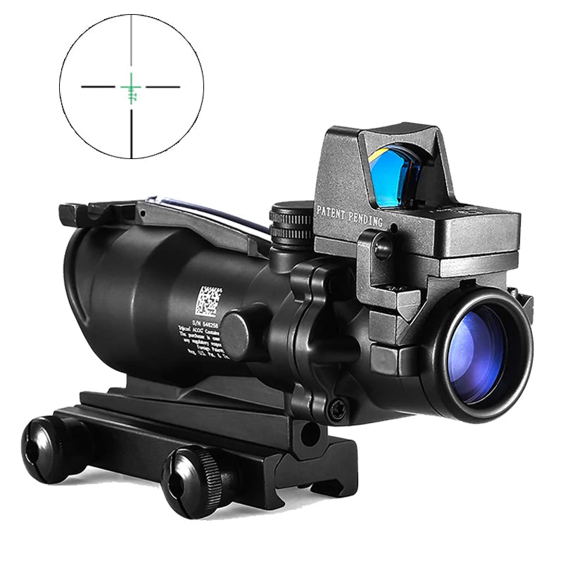 Trijicon Style 4x32 Tactical Red Dot Combo Scope 🎯🔥