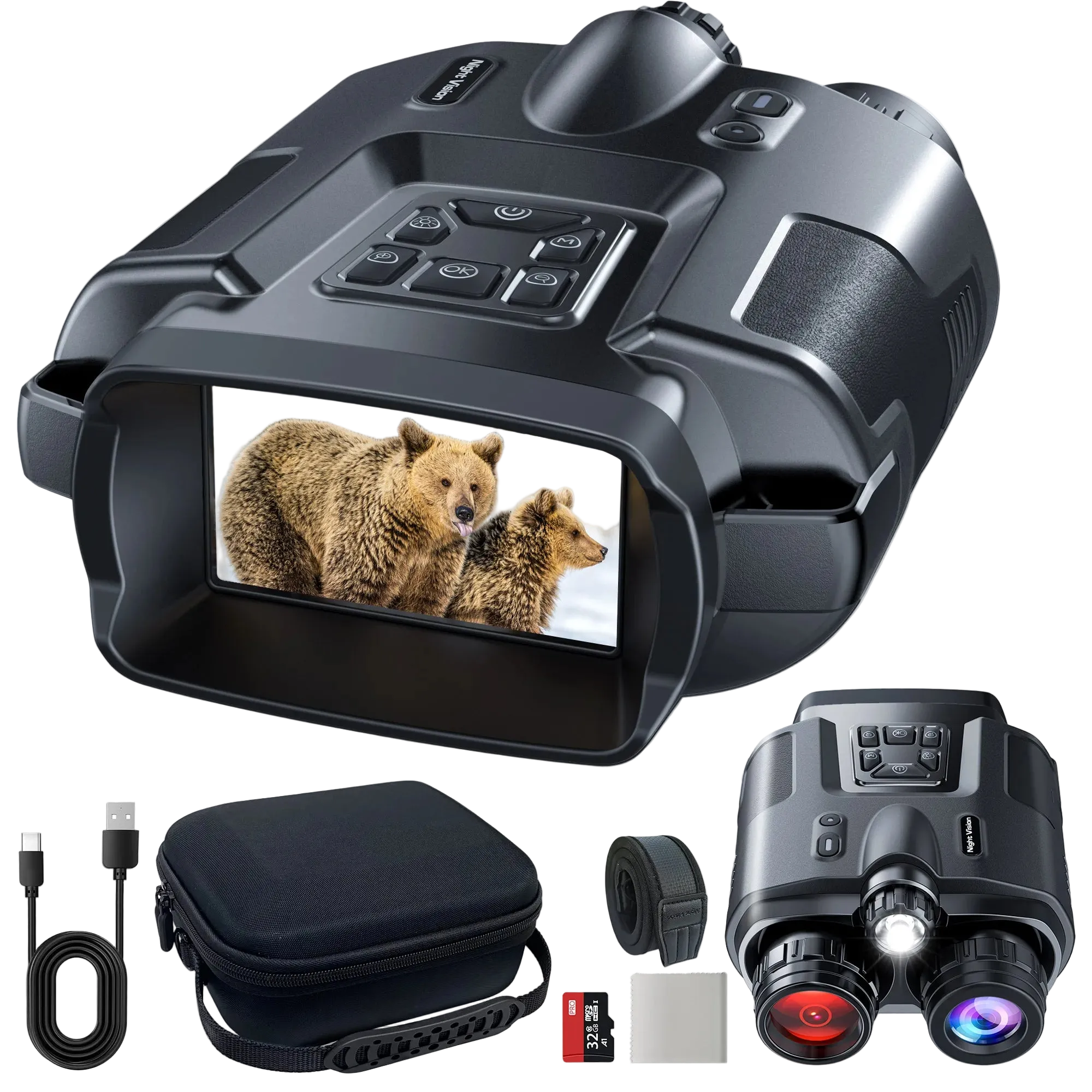 NightSight Pro X4™ 4K Night Vision Binoculars