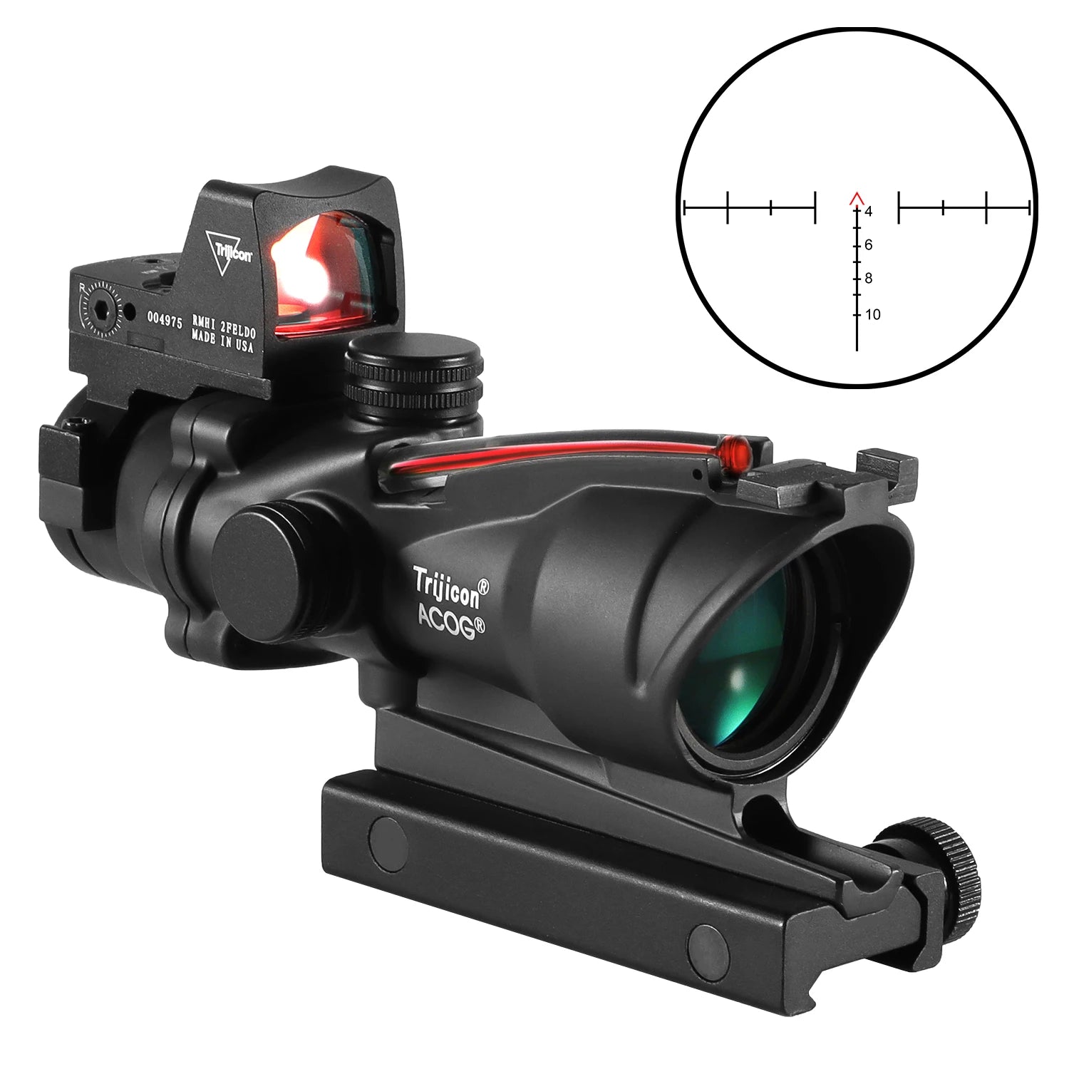 Trijicon Style 4x32 Tactical Red Dot Combo Scope 🎯🔥