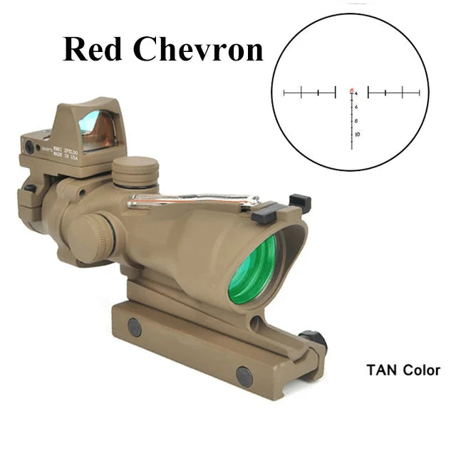 Trijicon Style 4x32 Tactical Red Dot Combo Scope 🎯🔥