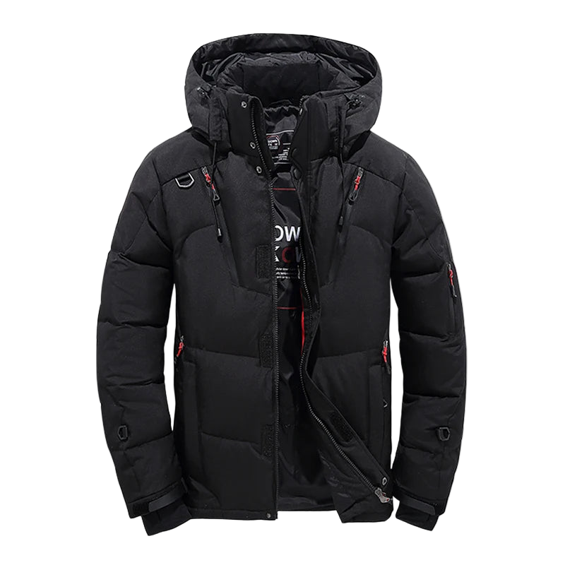 ArcticGuard™ Men’s White Duck Down Jacket