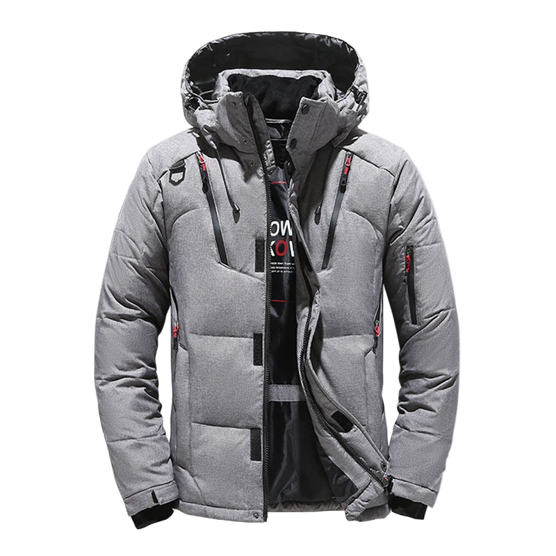 ArcticGuard™ Men’s White Duck Down Jacket