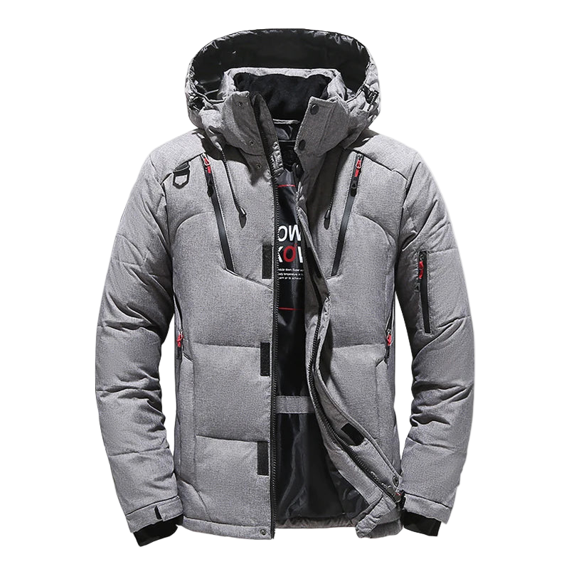 ArcticGuard™ Men’s White Duck Down Jacket
