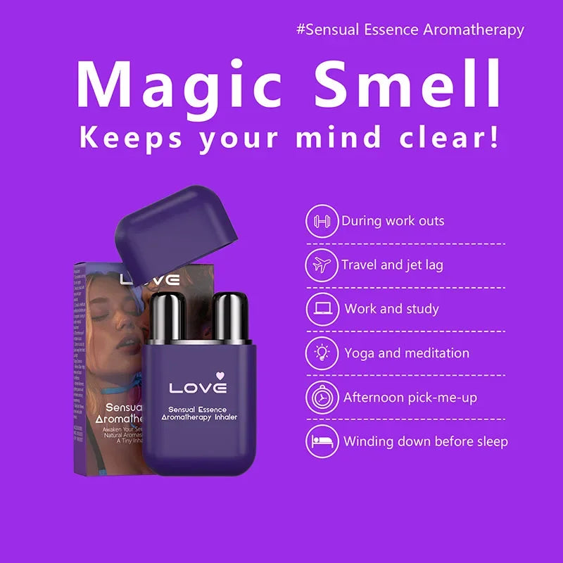 💜 Sensory Essence™ Aromatherapy Inhaler – Ignite Intimacy & Deepen Connection