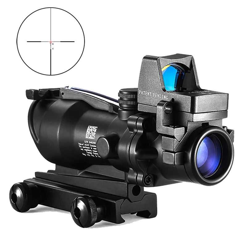 Trijicon Style 4x32 Tactical Red Dot Combo Scope 🎯🔥