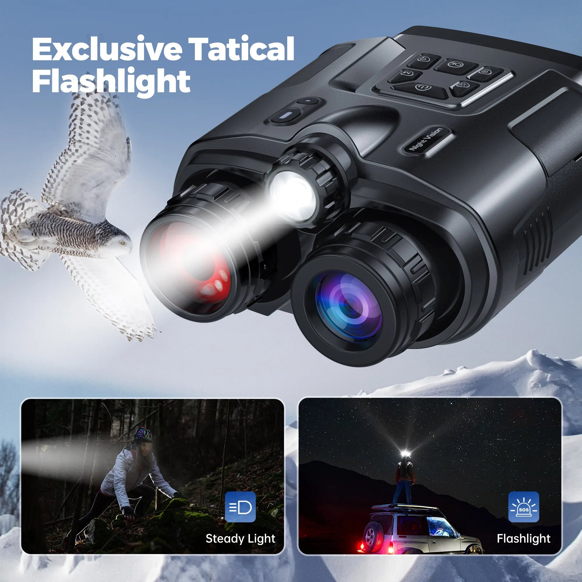NightSight Pro X4™ 4K Night Vision Binoculars