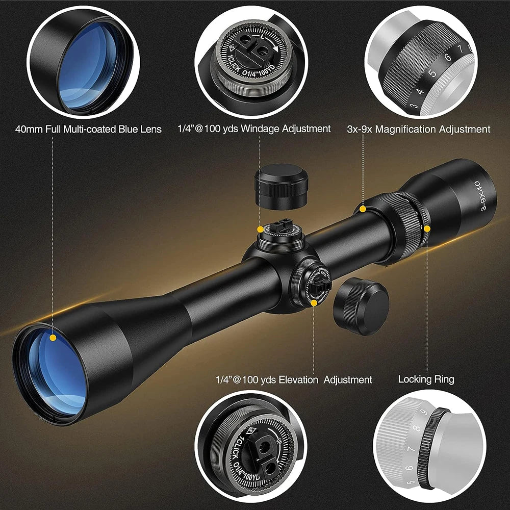 3–9X40 Precision Hunting Riflescope 🎯
