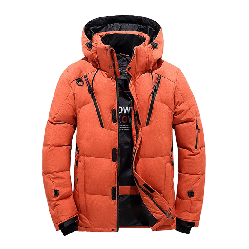 ArcticGuard™ Men’s White Duck Down Jacket