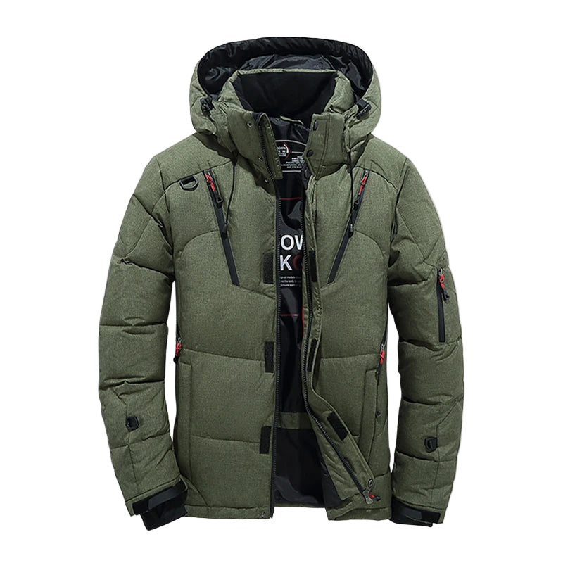 ArcticGuard™ Men’s White Duck Down Jacket