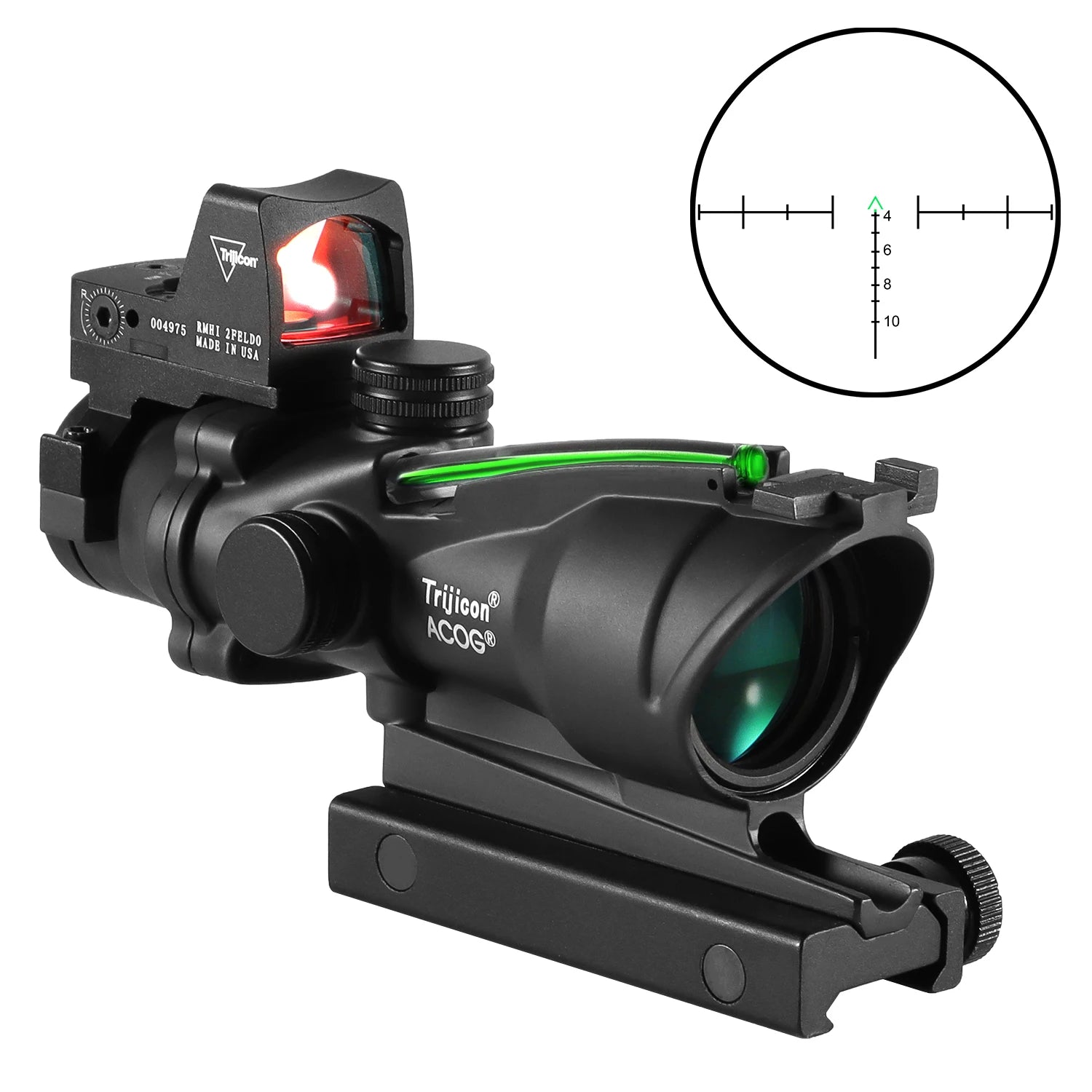 Trijicon Style 4x32 Tactical Red Dot Combo Scope 🎯🔥