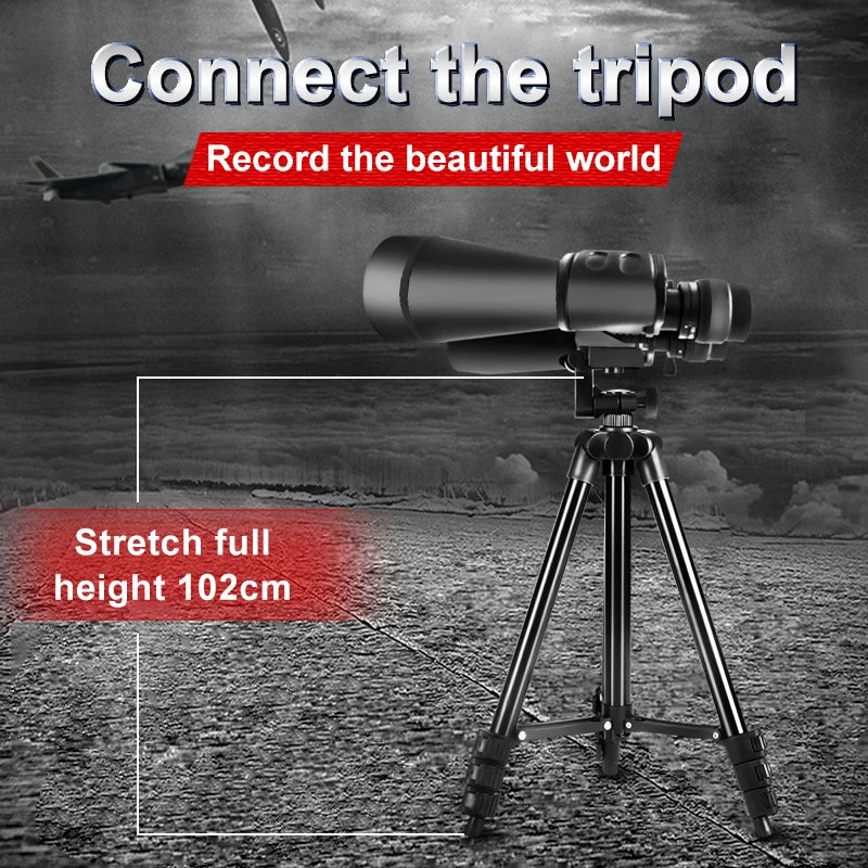 Military-Grade 10–380× HD Binoculars – Long-Range Zoom