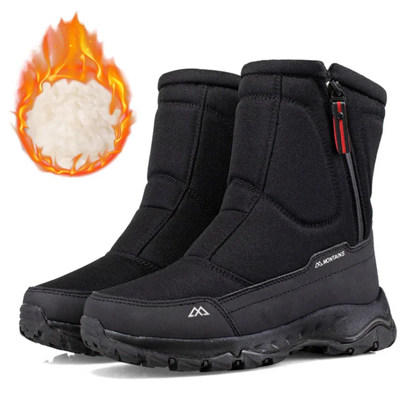 Men’s Winter Waterproof Insulated Snow Boots