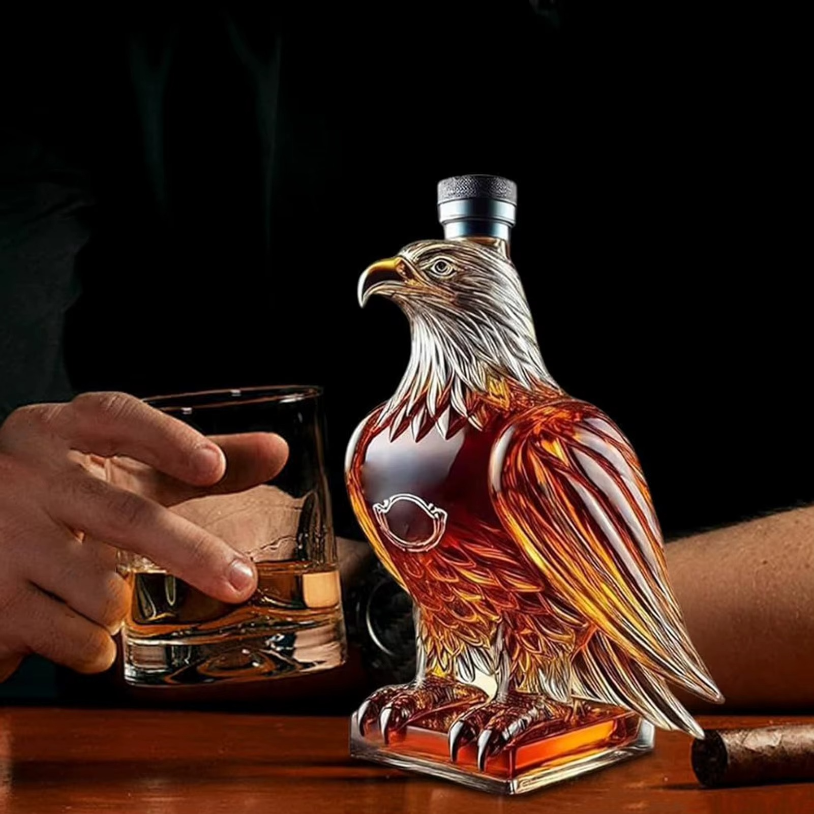 BeastPour™ Premium Animal Head Whiskey Decanter Collection (Hand-Crafted Glass)