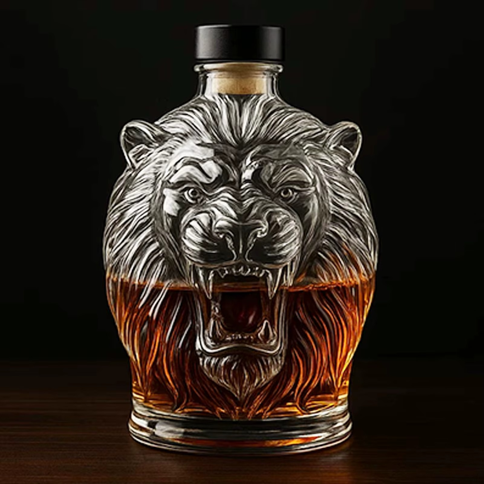 BeastPour™ Premium Animal Head Whiskey Decanter Collection (Hand-Crafted Glass)