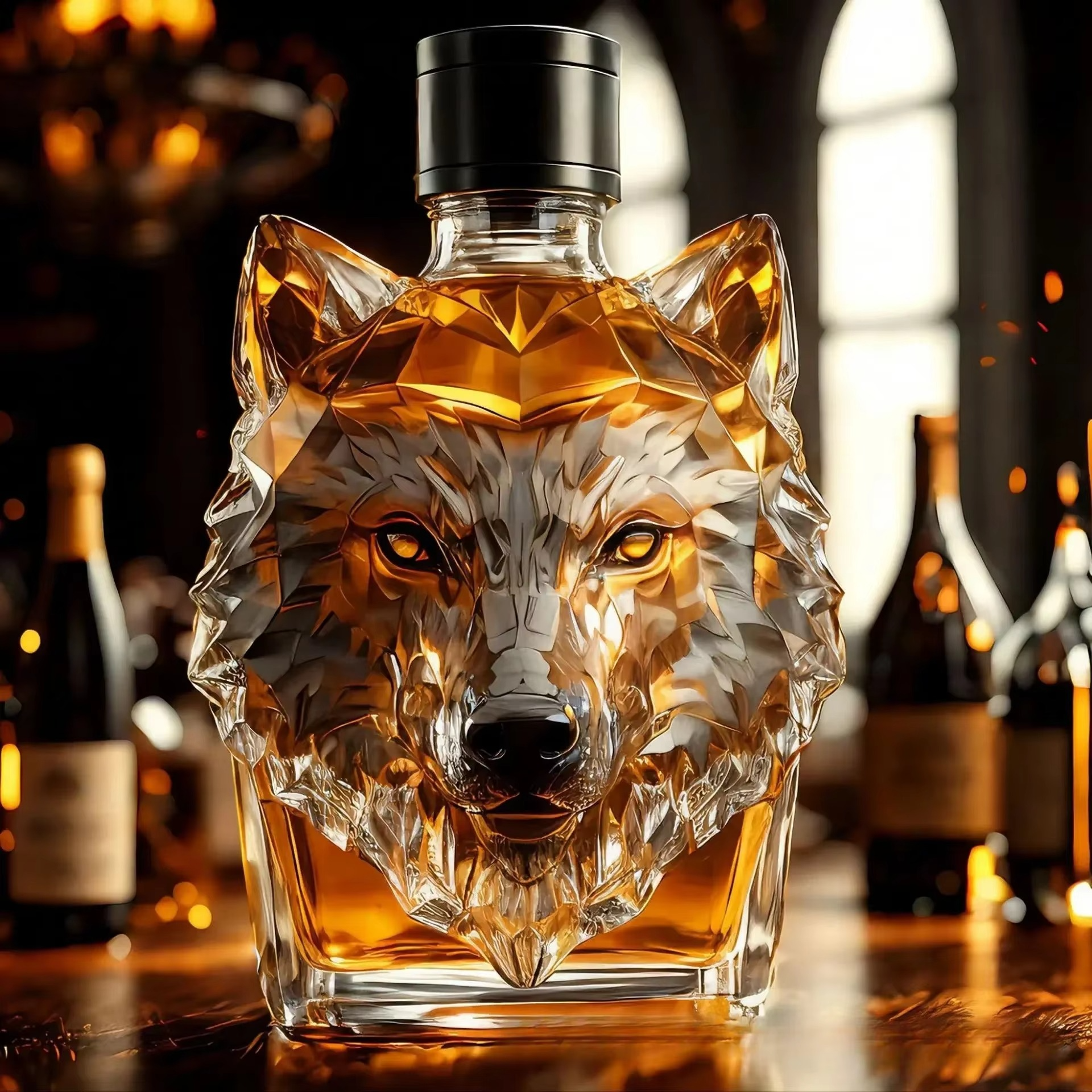 BeastPour™ Premium Animal Head Whiskey Decanter Collection (Hand-Crafted Glass)
