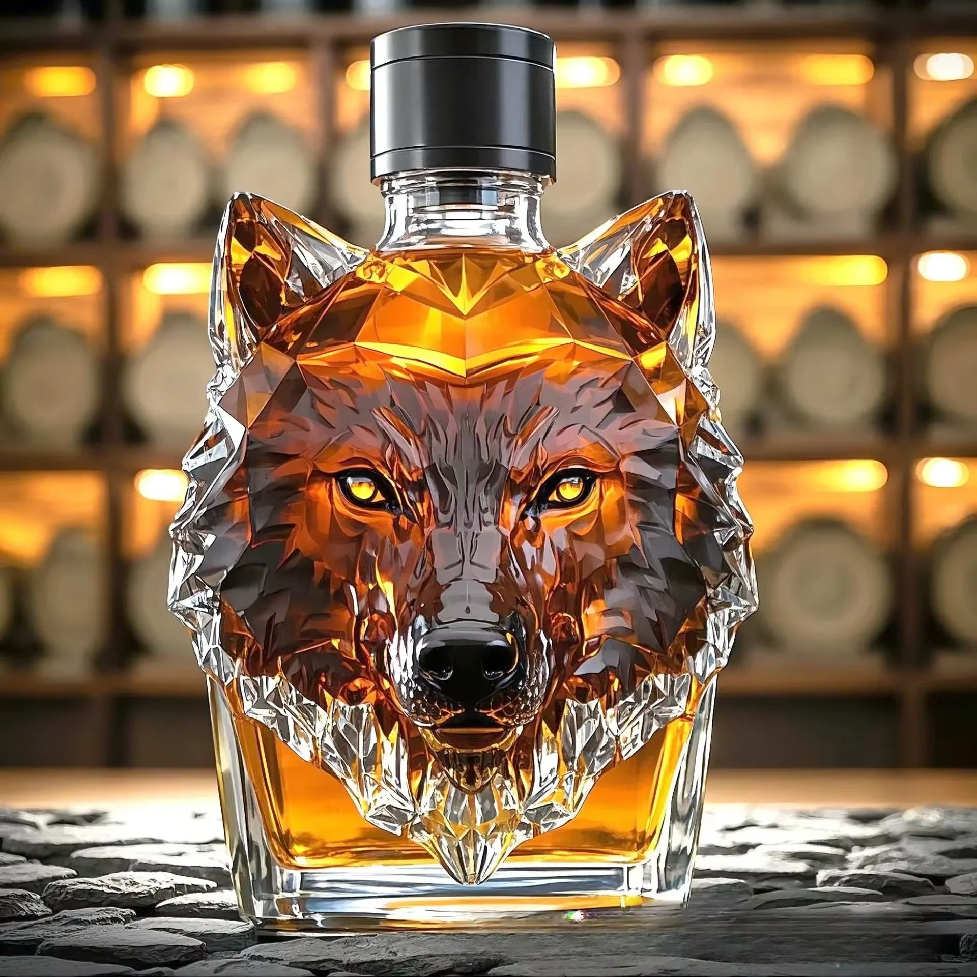 BeastPour™ Premium Animal Head Whiskey Decanter Collection (Hand-Crafted Glass)