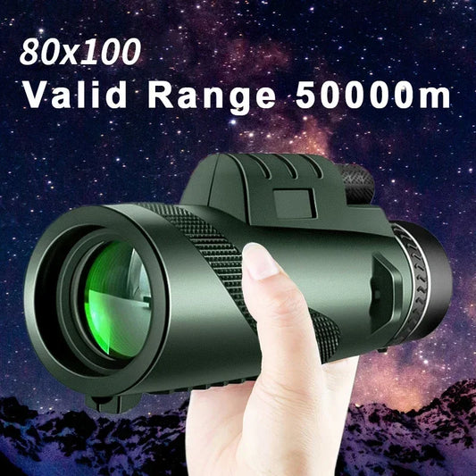 Portable 5000M HD Zoom Telescope + Free Tripod and Phone Clip 🎁
