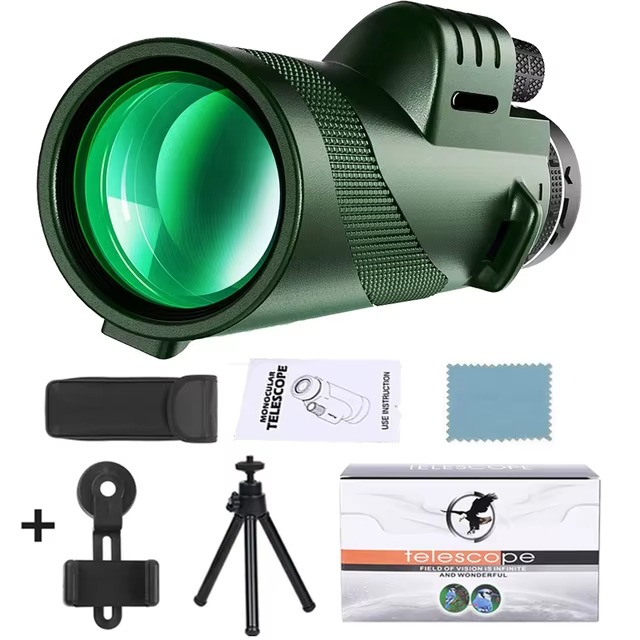 Portable 5000M HD Zoom Telescope + Free Tripod and Phone Clip 🎁