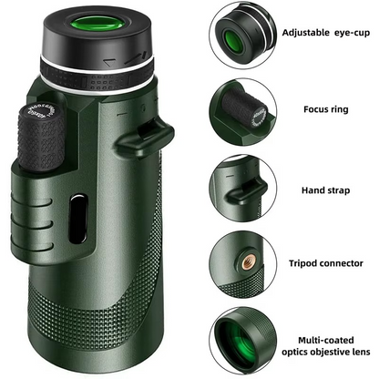 Portable 5000M HD Zoom Telescope + Free Tripod and Phone Clip 🎁