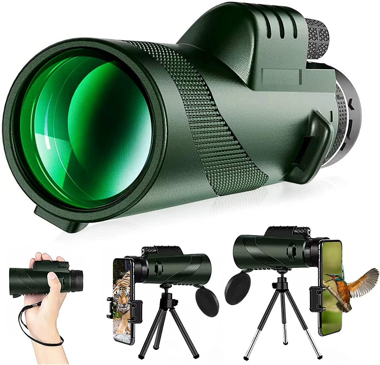 Portable 5000M HD Zoom Telescope + Free Tripod and Phone Clip 🎁