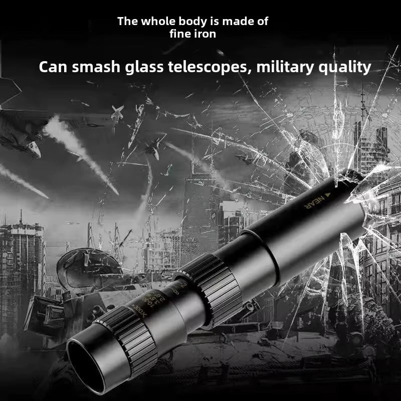 10–300x40 HD Monocular Telescope + Free Tripod and Phone Clip 🎁