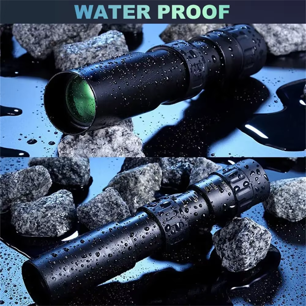 10–300x40 HD Monocular Telescope + Free Tripod and Phone Clip 🎁